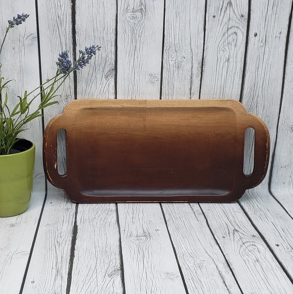 Ombre Mango Wood Tray with Handles